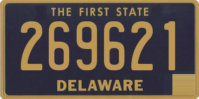 DE license plate 269621