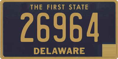 DE license plate 26964