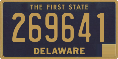 DE license plate 269641