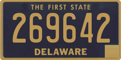 DE license plate 269642