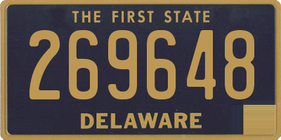 DE license plate 269648
