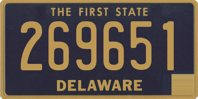DE license plate 269651