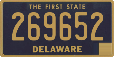 DE license plate 269652