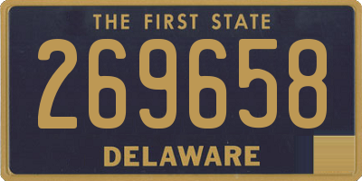 DE license plate 269658