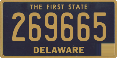 DE license plate 269665