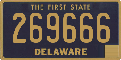 DE license plate 269666