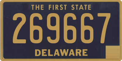 DE license plate 269667