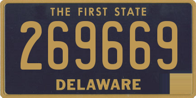 DE license plate 269669