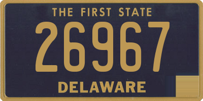 DE license plate 26967