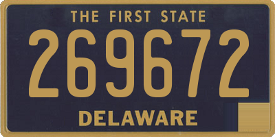 DE license plate 269672