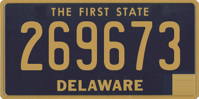 DE license plate 269673