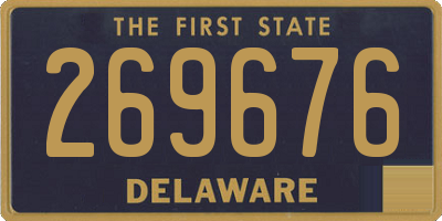 DE license plate 269676