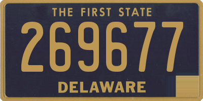 DE license plate 269677