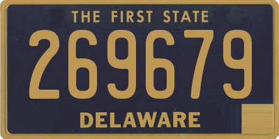 DE license plate 269679