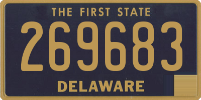 DE license plate 269683