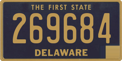 DE license plate 269684