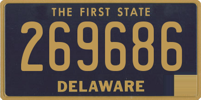 DE license plate 269686