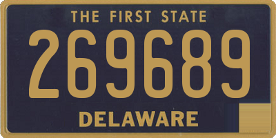 DE license plate 269689