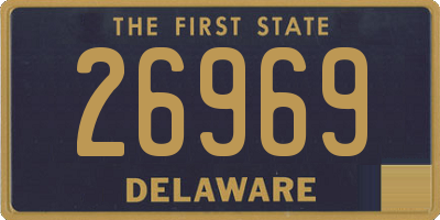 DE license plate 26969
