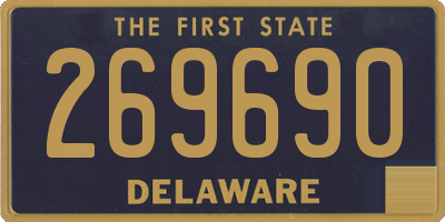 DE license plate 269690
