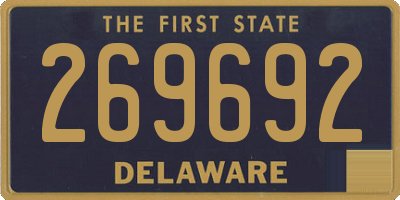 DE license plate 269692