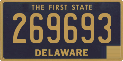 DE license plate 269693