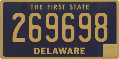 DE license plate 269698