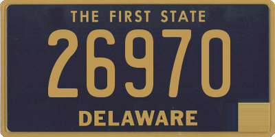 DE license plate 26970