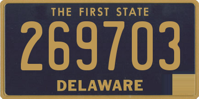 DE license plate 269703