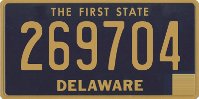DE license plate 269704