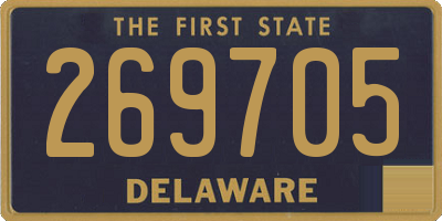 DE license plate 269705