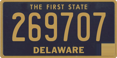 DE license plate 269707