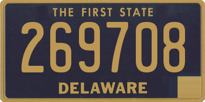 DE license plate 269708