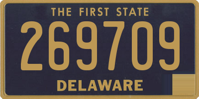 DE license plate 269709