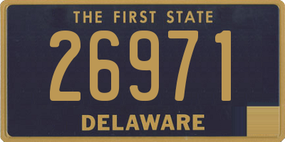 DE license plate 26971