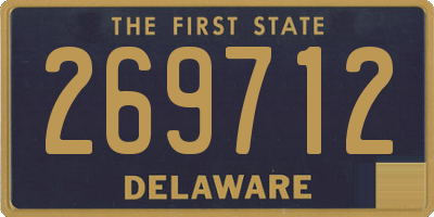 DE license plate 269712