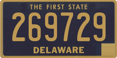 DE license plate 269729