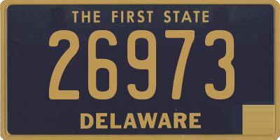 DE license plate 26973