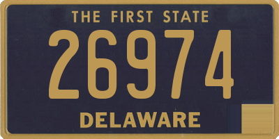 DE license plate 26974