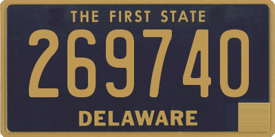 DE license plate 269740
