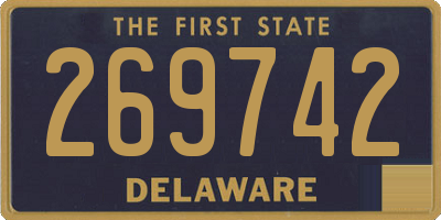 DE license plate 269742
