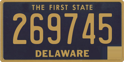DE license plate 269745