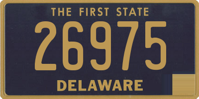 DE license plate 26975