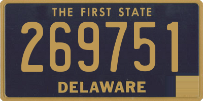 DE license plate 269751