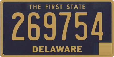 DE license plate 269754