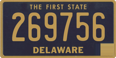 DE license plate 269756