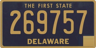 DE license plate 269757