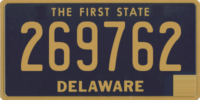 DE license plate 269762