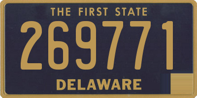 DE license plate 269771