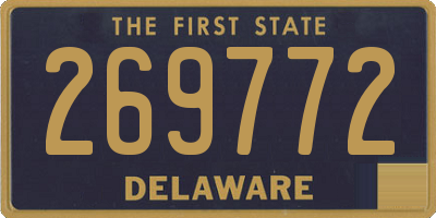 DE license plate 269772